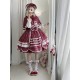 Miss Point Plaid Petal Rabbit JSK(Reservation/2 Colours/Full Payment Without Shipping)